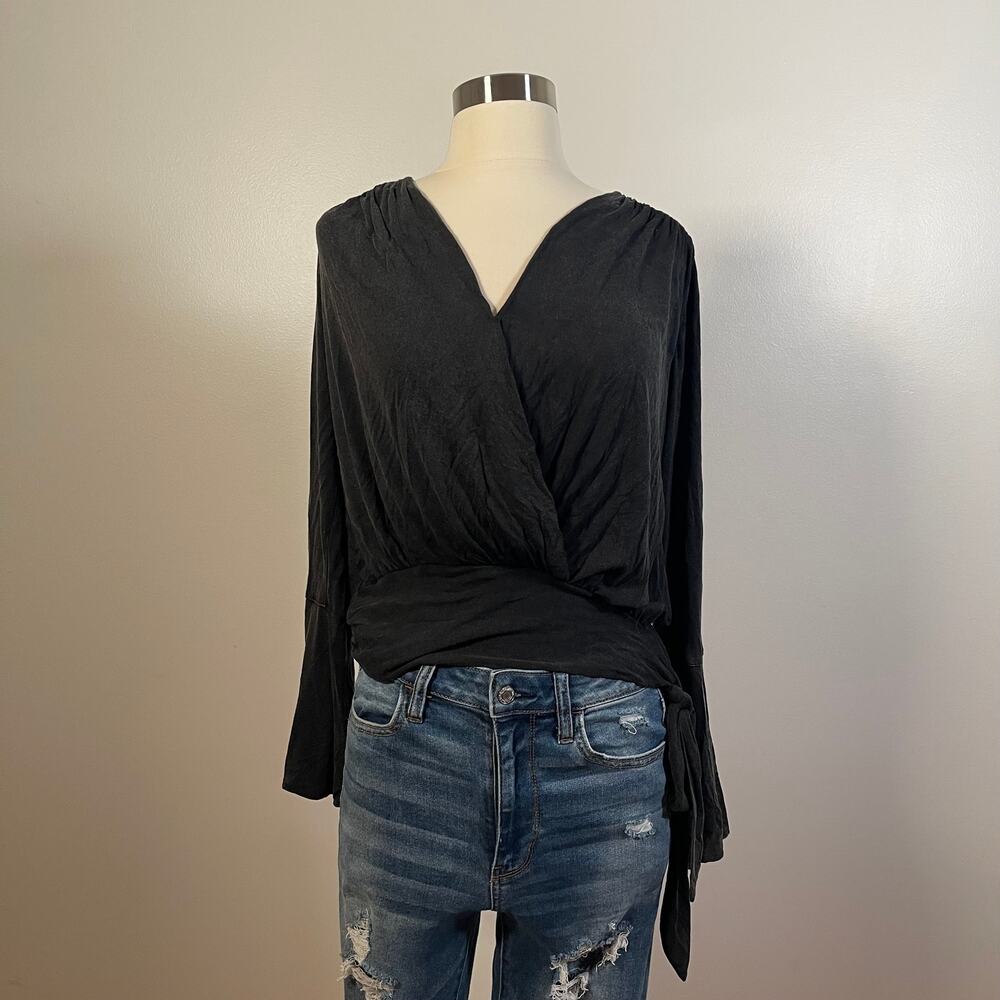 Deletta Anthropologie • Sirpo Faux Wrap Top